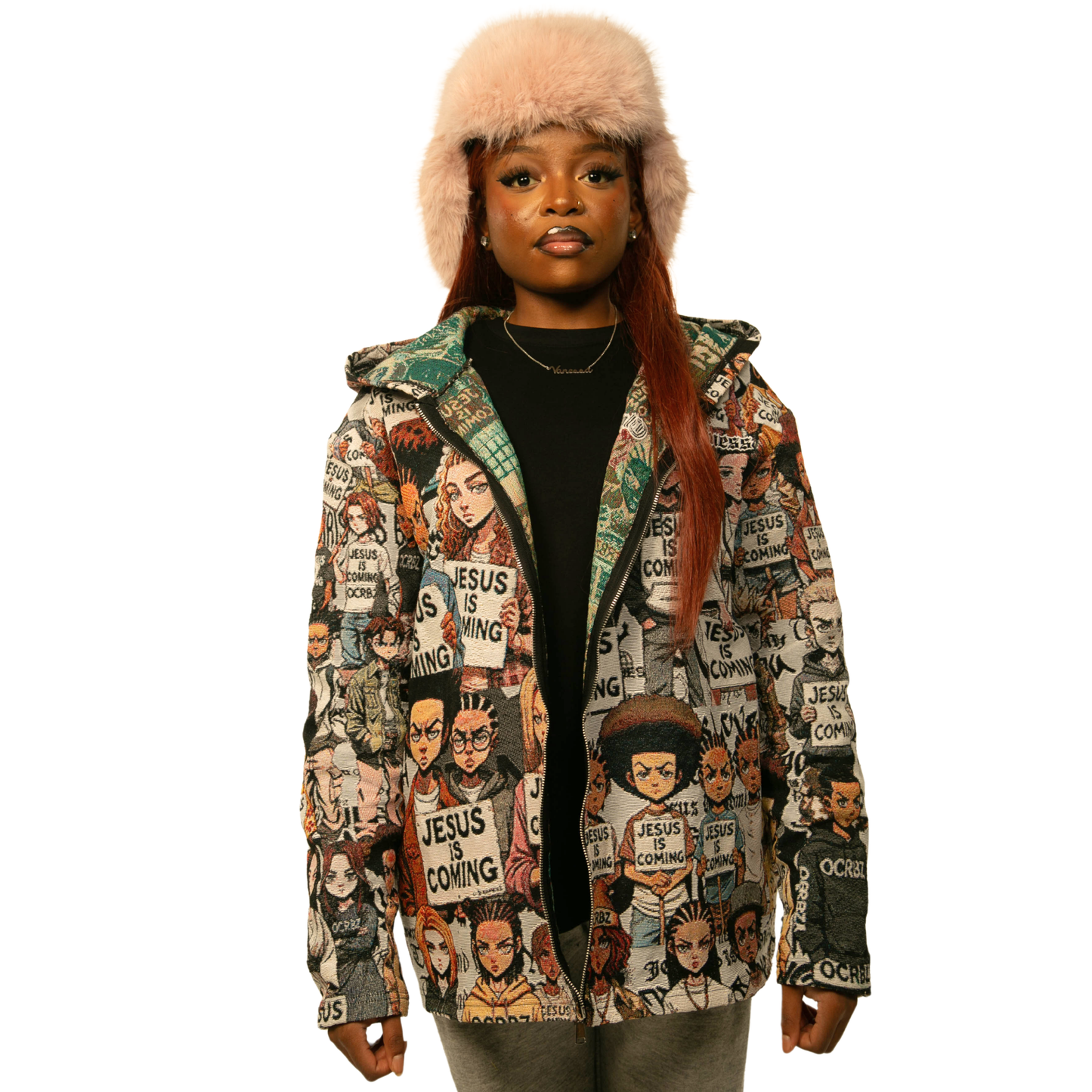 OCRBZ Jacquard Jacket – Jesus is Coming (Unisex)