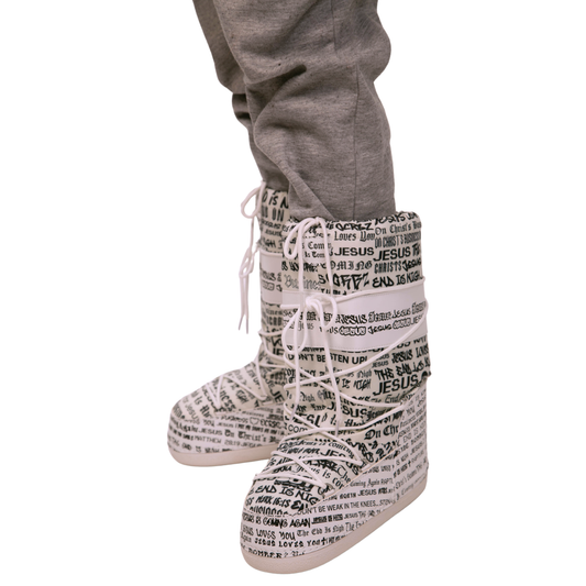 OCRBZ - "Shoe Inside Bombers" - Moon Boots - White