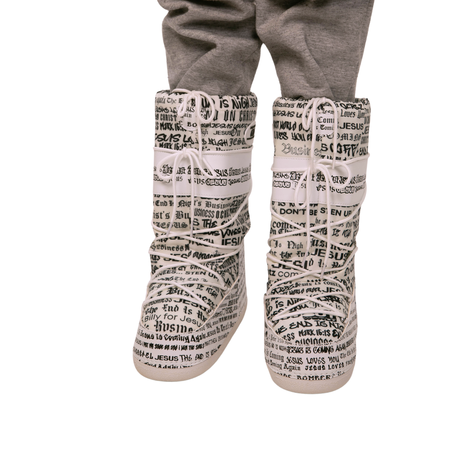 OCRBZ - "Shoe Inside Bombers" - Moon Boots - White