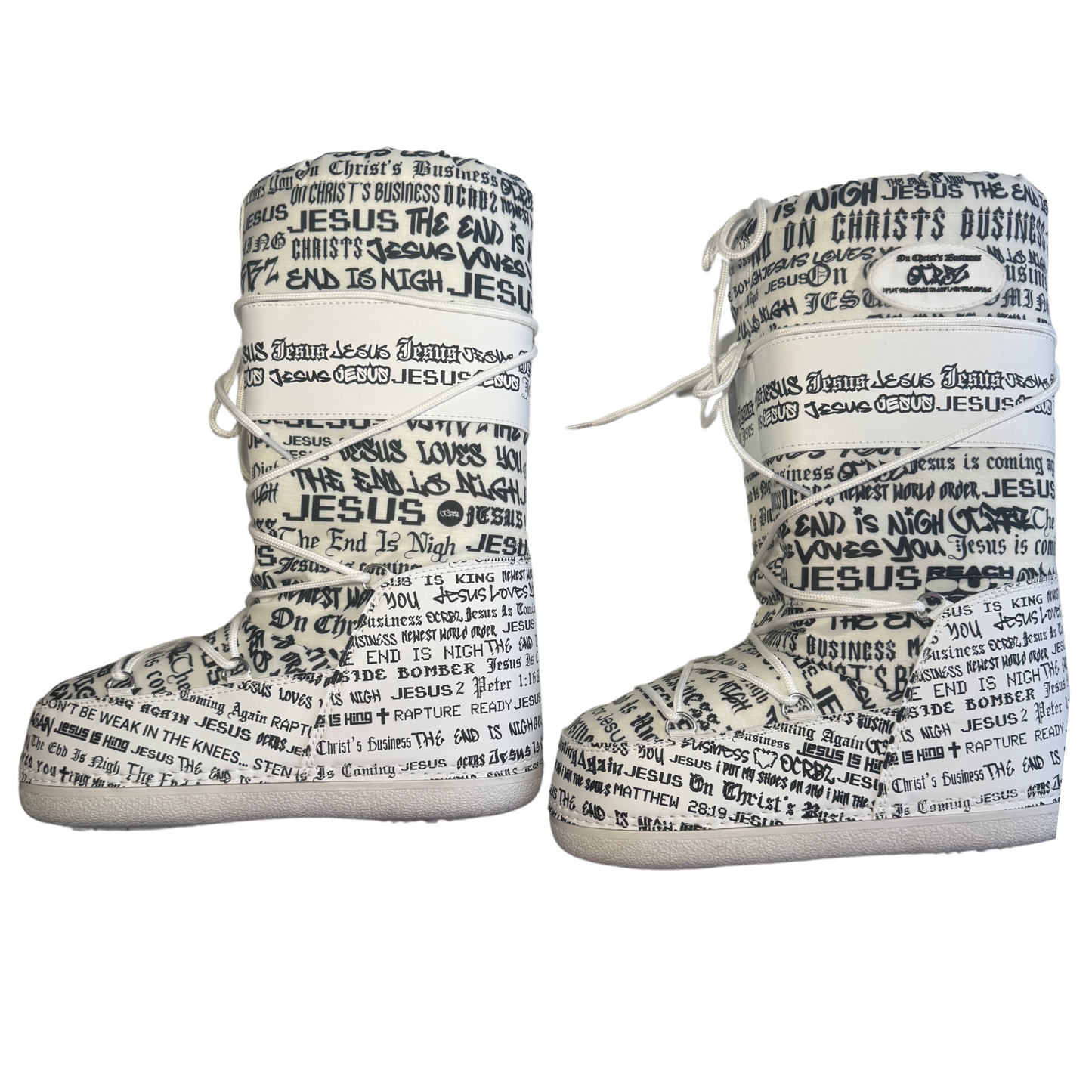 OCRBZ - "Shoe Inside Bombers" - Moon Boots - White