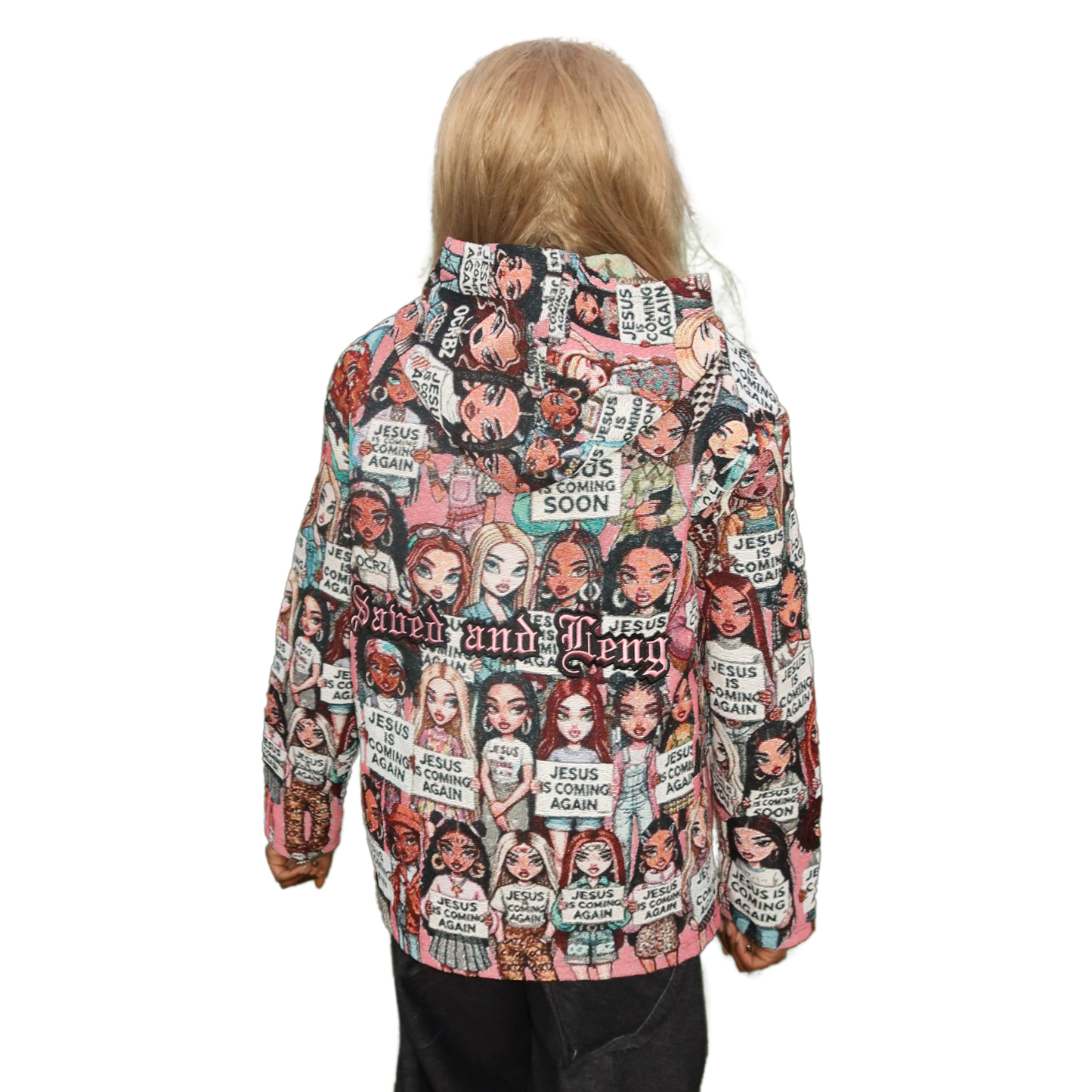 OCRBZ Jacquard Jacket –  “Jesus is Coming Again” (Female - Saved and Leng)