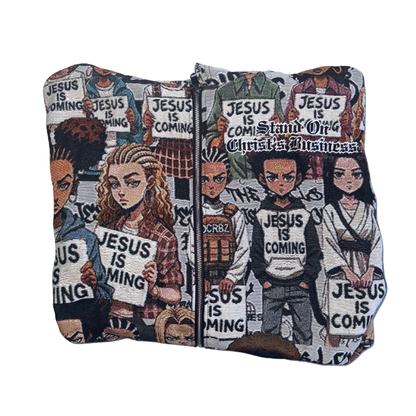 OCRBZ Jacquard Jacket – Jesus is Coming (Unisex)