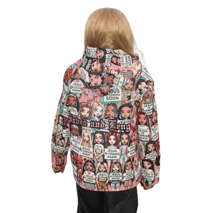 OCRBZ Jacquard Jacket –  “Jesus is Coming Again” (Female - Saved and Leng)